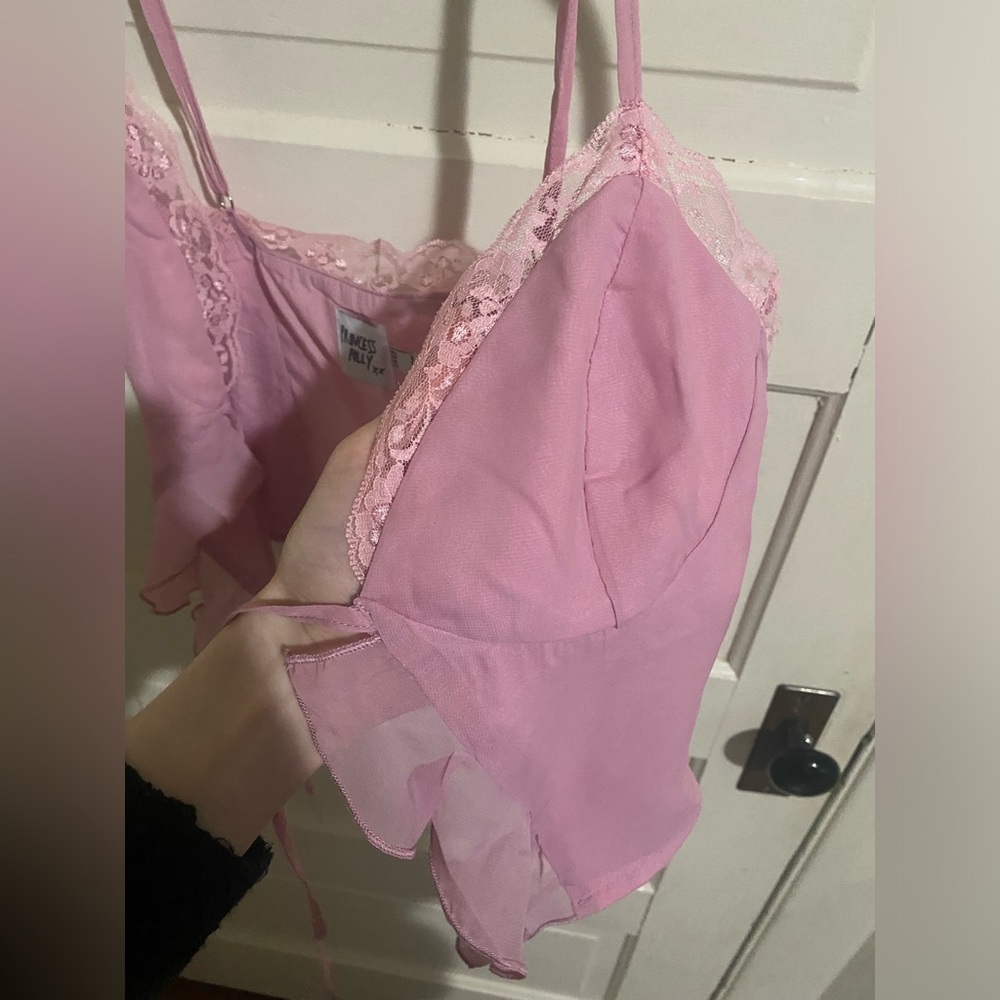 Princess Polly Blush Camisole with Lace Detail - Picture 8 of 10